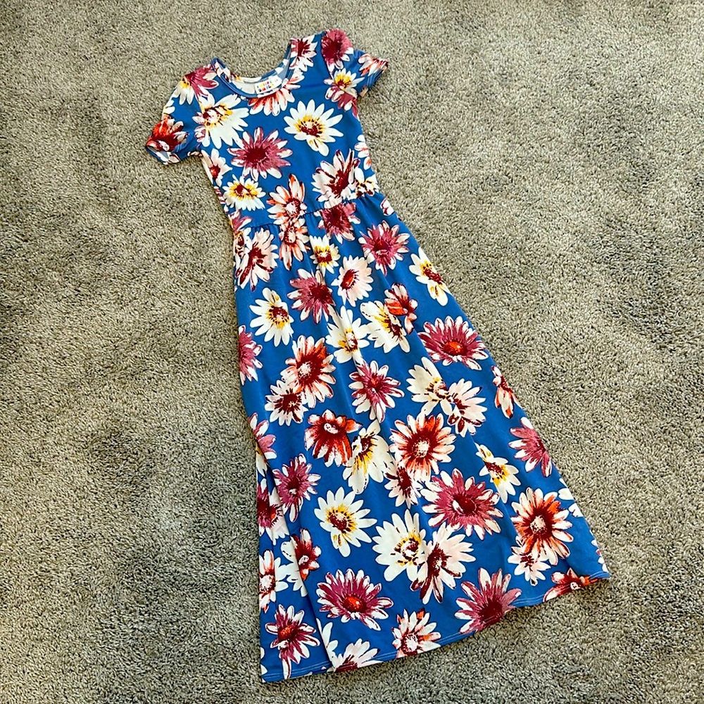 Girls Floral maxi dress
